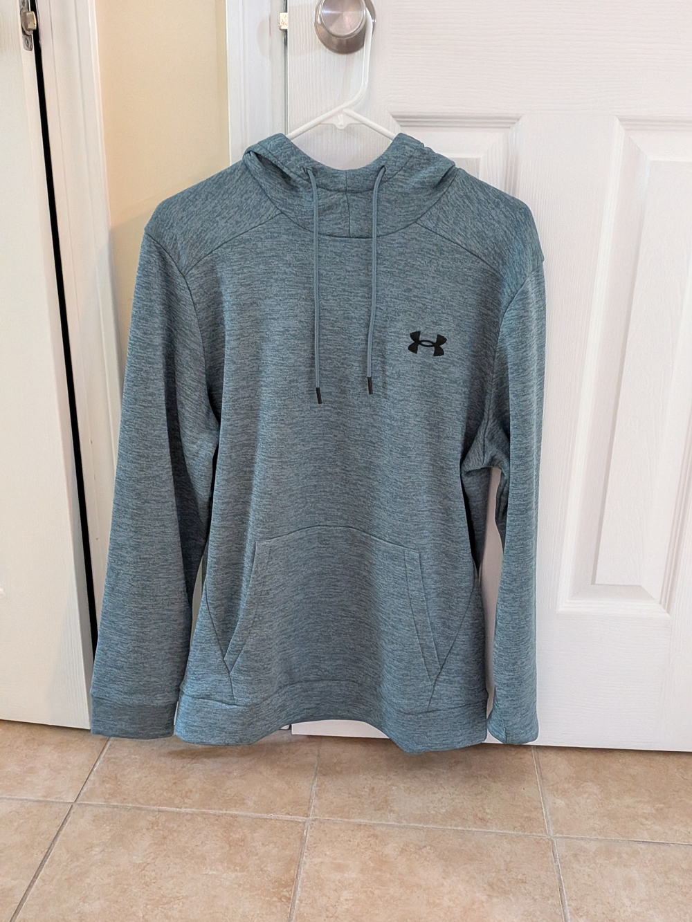 Under Armour Men's Heather Slate Blue Crewneck Hoodie